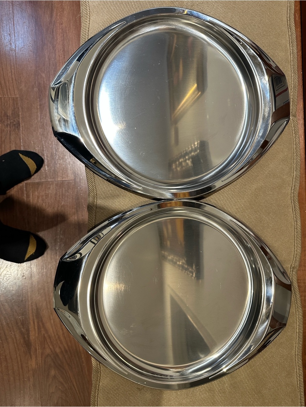 Stainless Steel Serving Trays - Silver - Picture 3 of 10